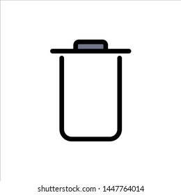 Instagram, Sets, Trash  Flat Color Icon. Vector icon banner Template