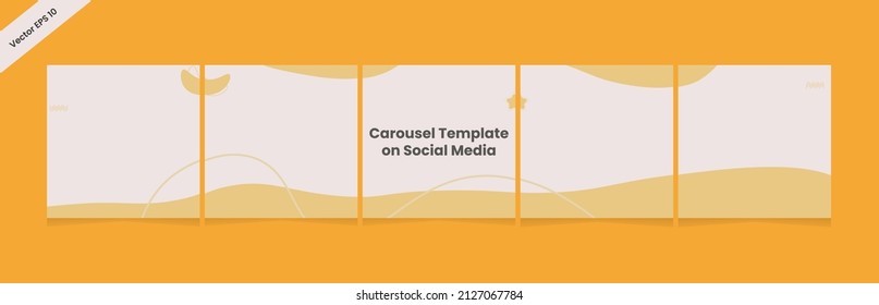 Instagram and social media carousel post template