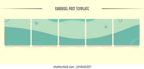 Plantilla de publicación de carrusel en medios sociales