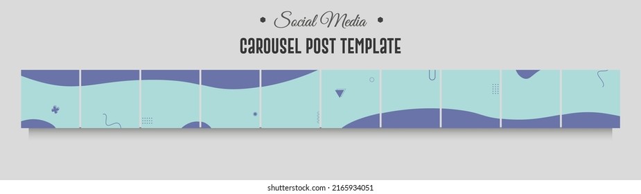 Instagram And Social Media Carousel Post Template