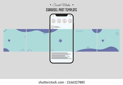 Instagram And Social Media Carousel Post Template