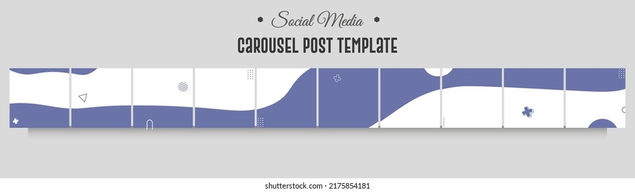 Instagram And Social Media Carousel Post Template