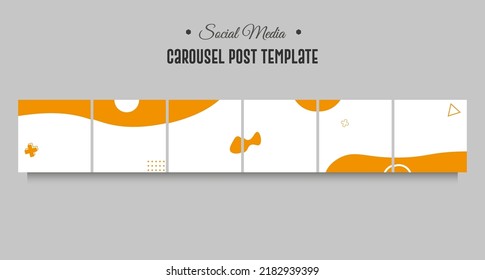 Instagram and social media carousel  post template