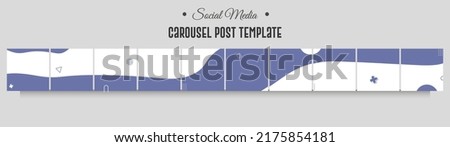 Instagram and social media carousel post template