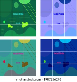 Instagram Social Media-Feeds flach