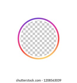 Instagram. Social media icon user. Stories user button, symbol, sign logo. Vector illustration.