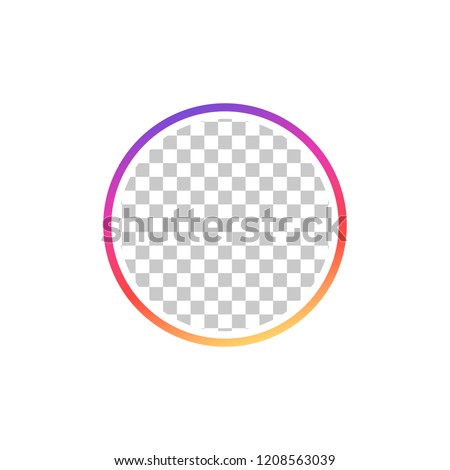 Instagram. Social media icon user. Stories user button, symbol, sign logo. Vector illustration.