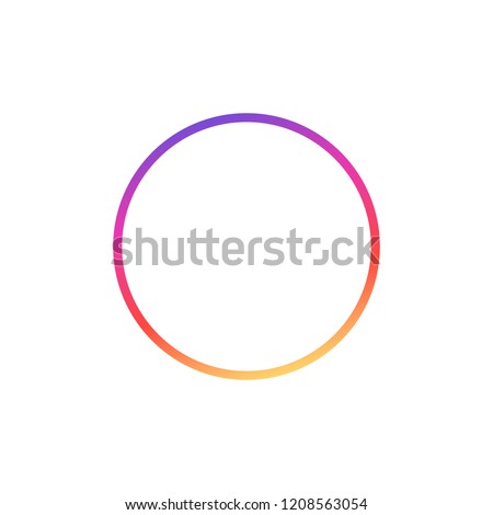 Instagram. Social media icon user. Stories user button, symbol, sign logo. Vector illustration.