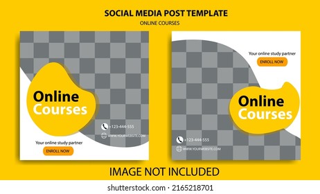 Instagram social media online course template