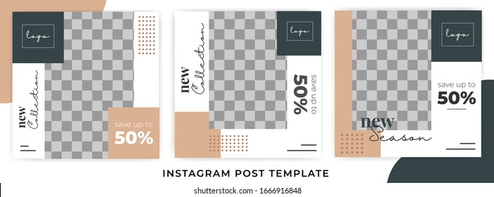 instagram social media post template