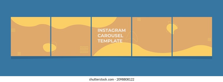 Instagram And Social Media Square Carousel Template 