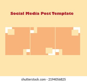 Instagram and Social Media Square Carousel Template