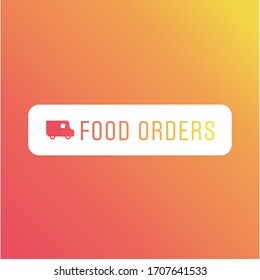 Instagram Stories Food Orders Sticker, Icon and Symbol