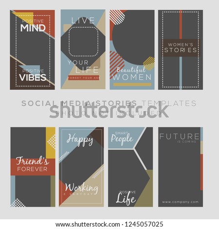 Instagram stories template, available for Pinterest, Whatsapp etc. editable use

