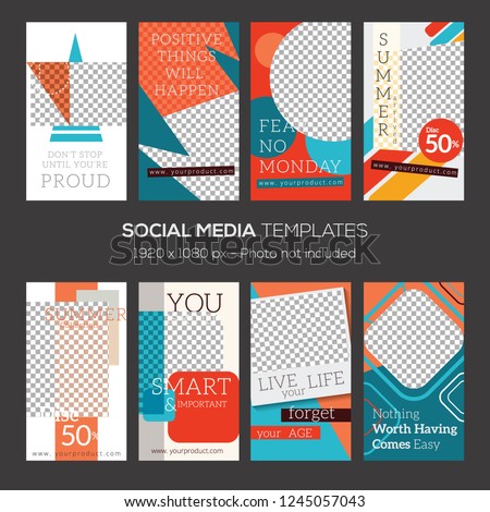 Instagram stories template, available for Pinterest, Whatsapp etc. editable use
