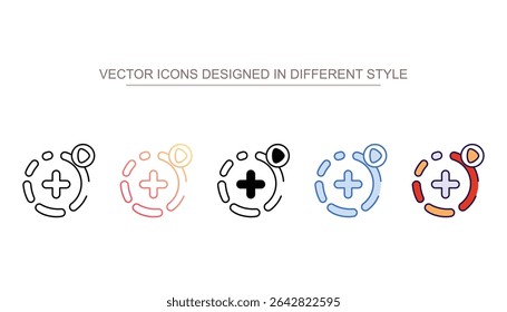 Instagram Story icon design with white background stock illustration