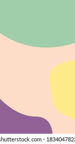 Instagram Story Template With Abstract Pattern Vector