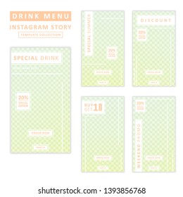 Instagram story template collection. Social media design