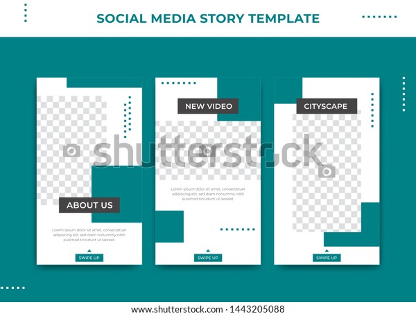 Oshi Instagram Instagram Story Template Modern Simple Metro Stock Vector Royalty Free 1443205088