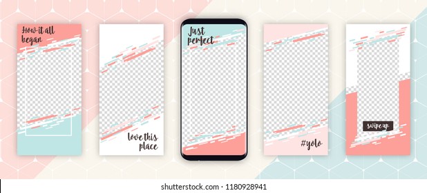 Instagram story template for social media - editable story cover design for photos Instagram story template for social media - editable story cover design for photos