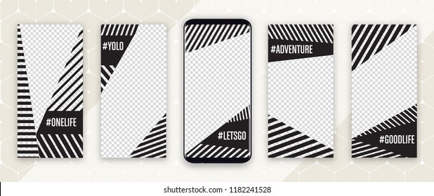 Instagram story template for social media - editable story cover design for photos Instagram story template for social media - editable story cover design for photos