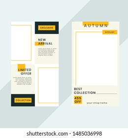 Instagram Story Template Vector Design