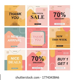 Instagram Template Business Fashion Fun Food Sale Free Template