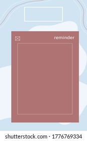 Instagram Template Pink Blue Wallpaper Photo Frame