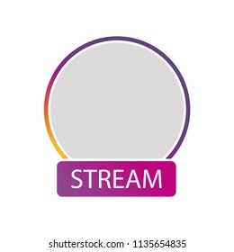 instagram User stream icon vector icon. Simple element illustration. instagram User stream symbol design. Can be used for web and mobile.