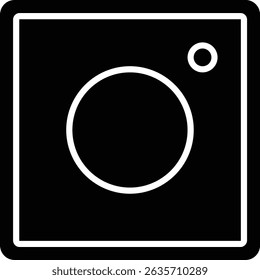 Instagram vector icon. Can be used for printing, mobile and web applications.