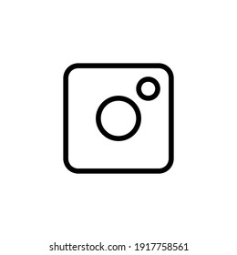 Instagram vector illustration logo template for many purpose. Isolated on white background.