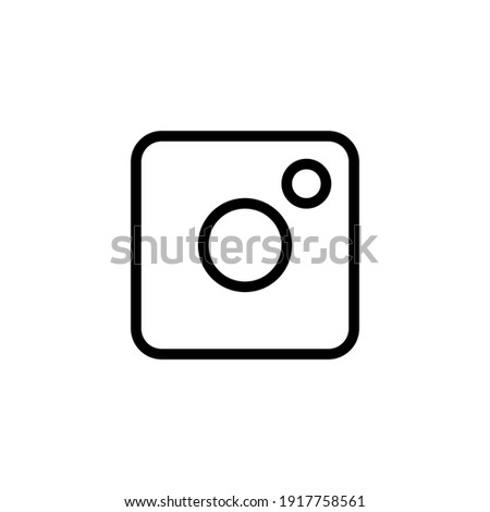 Instagram vector illustration logo template for many purpose. Isolated on white background.