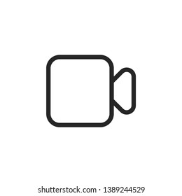 Instagram Video Call Icon Isolated On White Background. Record Symbol Modern Simple Vector Icon For Web Site Or Mobile App