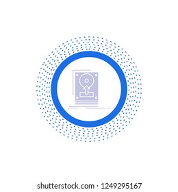 install, drive, hdd, save, upload Glyph Icon. Vector isolated illustration