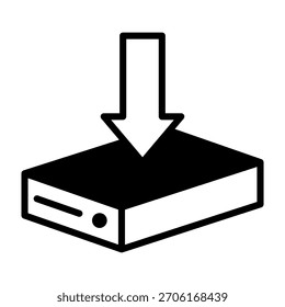 Ilustración vectorial de estilo mixto del ícono del controlador de instalación