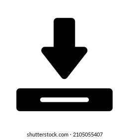 Install icon isolated on white background