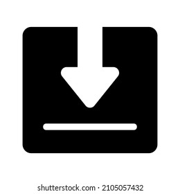 Install icon isolated on white background