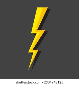 Instalar Lightning. Ilustración vectorial moderna de estilo plano. Relámpago conjunto de iconos de flash Lightning. Vector
