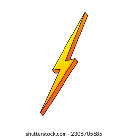 Install Lightning. Modern flat style vector illustration. Lightning bolt Lightning flash icon set. Vector