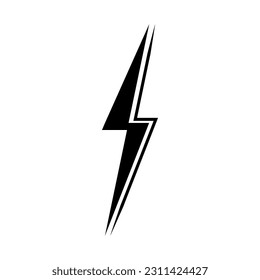 Install Lightning. Modern flat style vector illustration. Lightning bolt Lightning flash icon set. Vector.