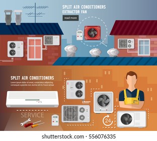 Installation of air conditioners banner split system check ventilation systems air conditioner installment and repair 