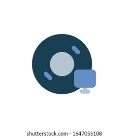 icono del disco de instalación. Perfecto para aplicaciones, web, logotipo y plantilla de presentación. diseño de icono estilo plano
