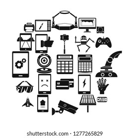 Installation icons set. Simple set of 25 installation vector icons for web isolated on white background