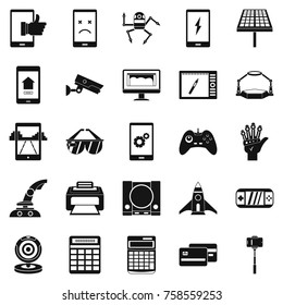 Installation icons set. Simple set of 25 installation vector icons for web isolated on white background