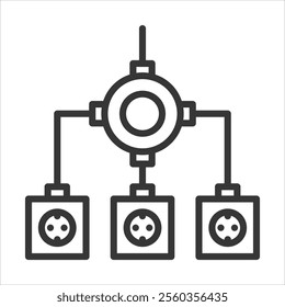 Installation Outline Icon Vector Illustration