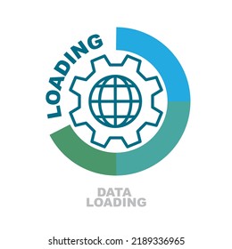 Installation process. Update system icon. Upgrade app progress icon concept for graphic and web design. Upgrade Update system icon.
