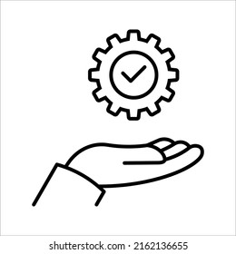 Icono de instalación y soporte. Centro de llamadas, asistencia, servicio, contacto, teléfono, computadora, información, ilustración vectorial sobre fondo blanco.