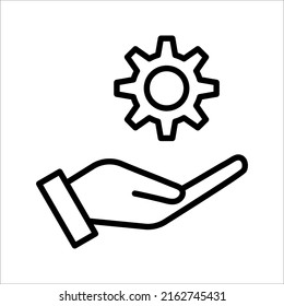 Icono de instalación y soporte. Centro de llamadas, asistencia, servicio, contacto, teléfono, computadora, información, ilustración vectorial sobre fondo blanco.