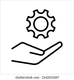 Installation and support icon. Call center, assist, service, contact, phone, computer, info, vector illustration on white background.