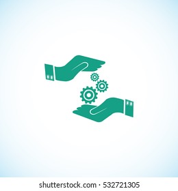 Installation and support vector, Vector EPS 10 illustration style